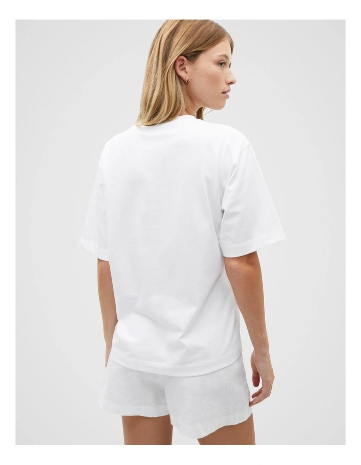 Heritage Logo Tee in Whisper White image 2