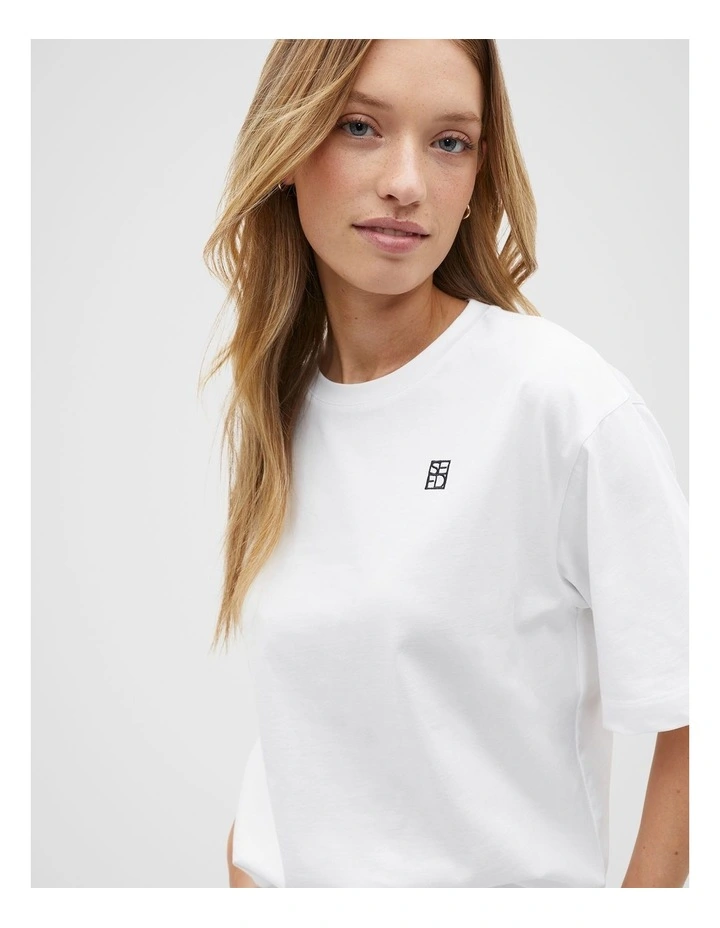 Heritage Logo Tee in Whisper White image 3