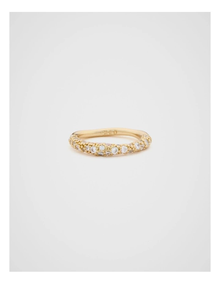 Pave Organic Ring in Gold image 1