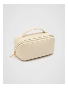 Zip Around Small Cosmetic Case in Stone