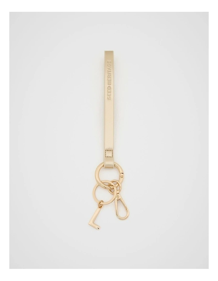Wrist Letter Strap L in Gold image 1