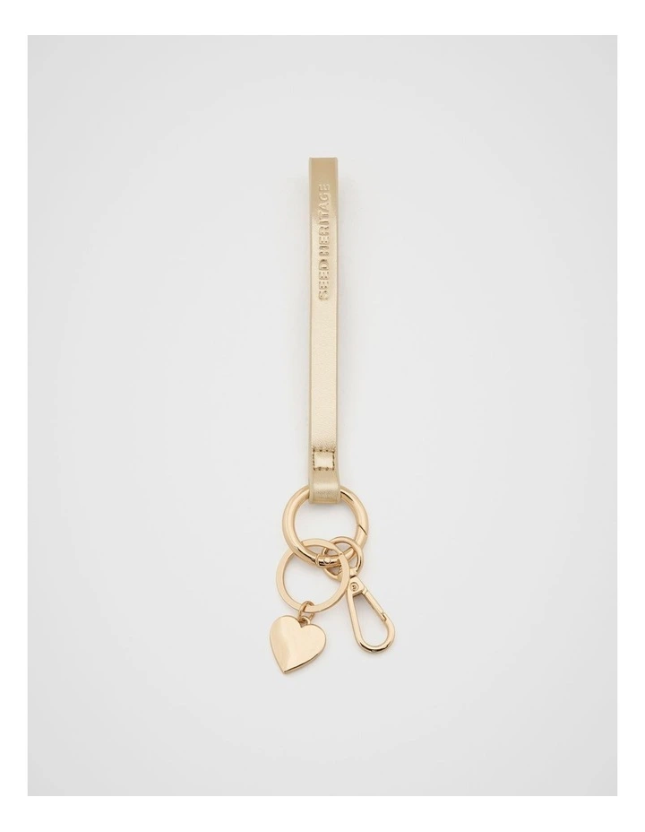 Wrist Letter Strap Heart in Gold image 1