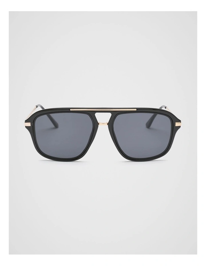 Amanda Aviator Sunglasses in Black image 1