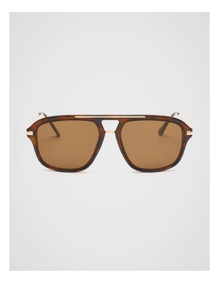 Amanda Aviator Sunglasses in Dark Tort image 1