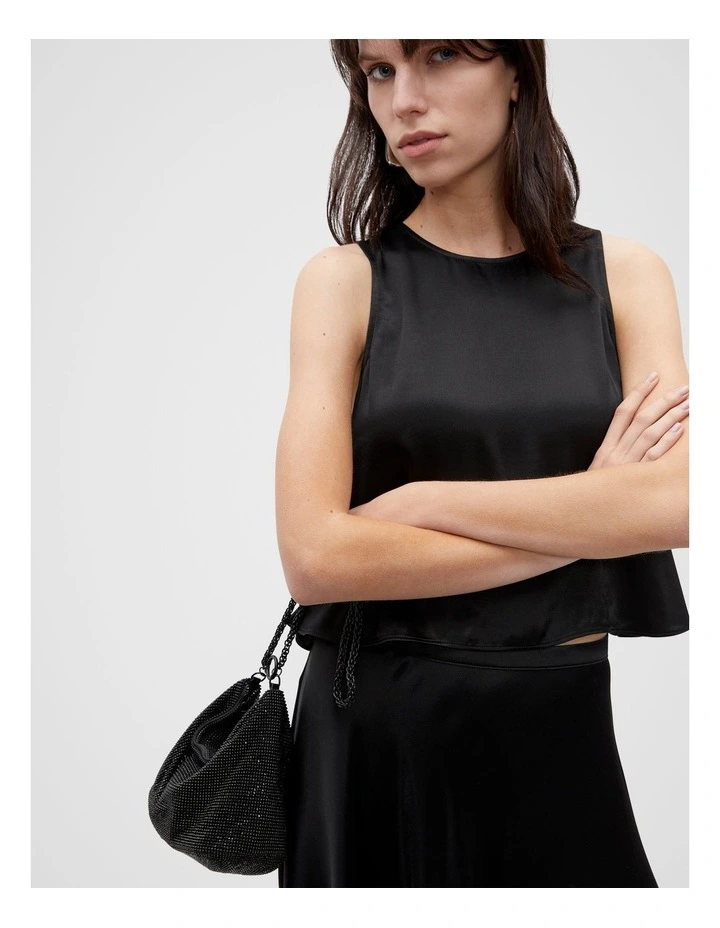 Embellished Handbag in Black image 2