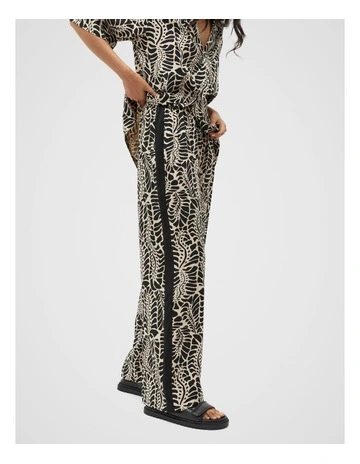 Motif Print Elasticated Pant in Multi
