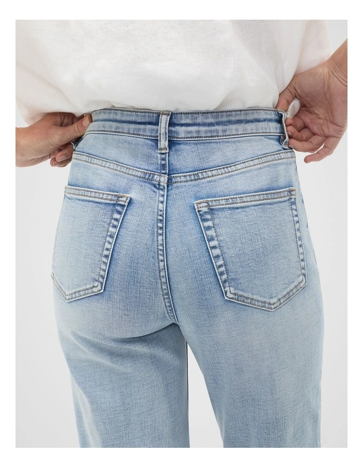 Core Straight Leg Stretch Jean in Mid Blue Wash image 4