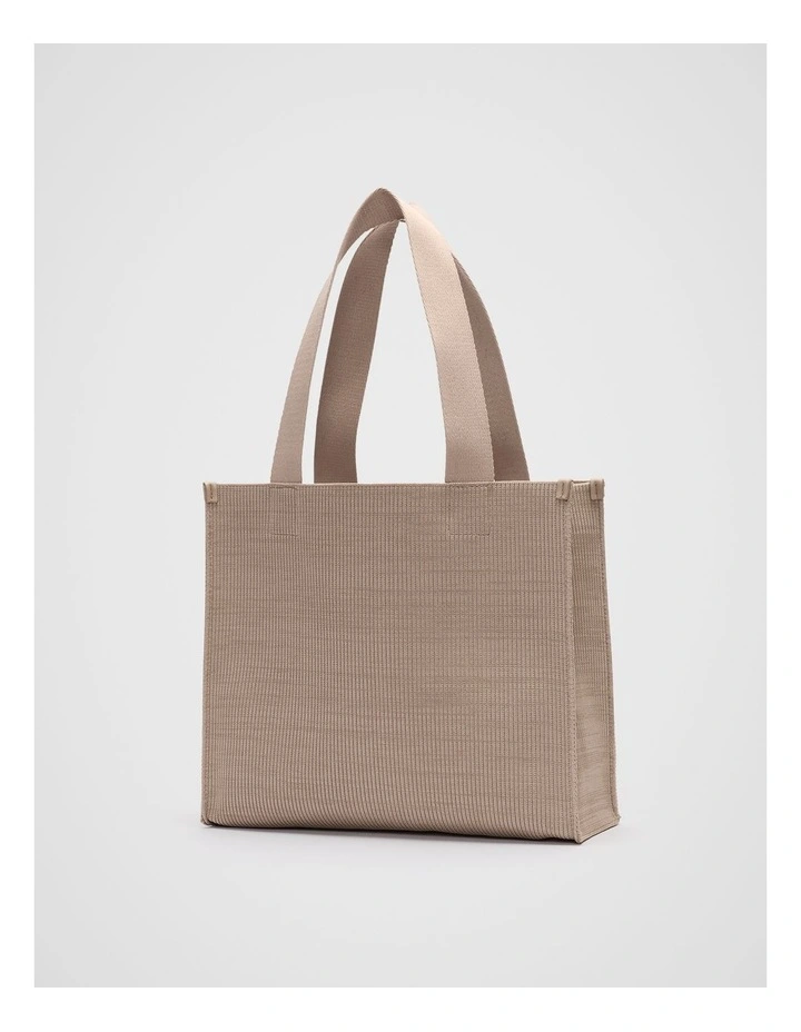 Small Knit Tote in Cookie image 3