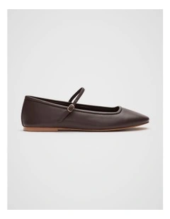 Kai Ballet Flat in Dark Espresso