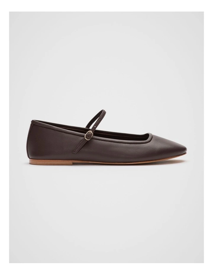 Kai Ballet Flat in Dark Espresso image 1
