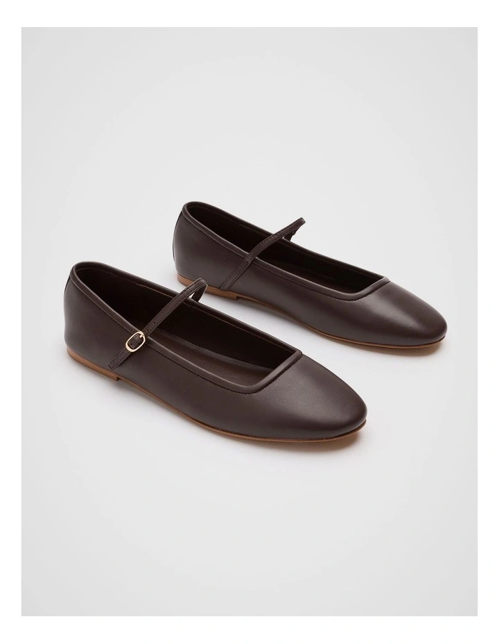 Kai Ballet Flat in Dark Espresso image 3