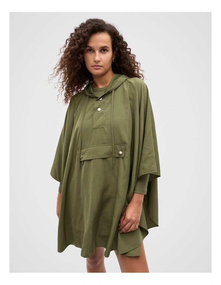 Packable Rain Poncho in Rainforest image 3