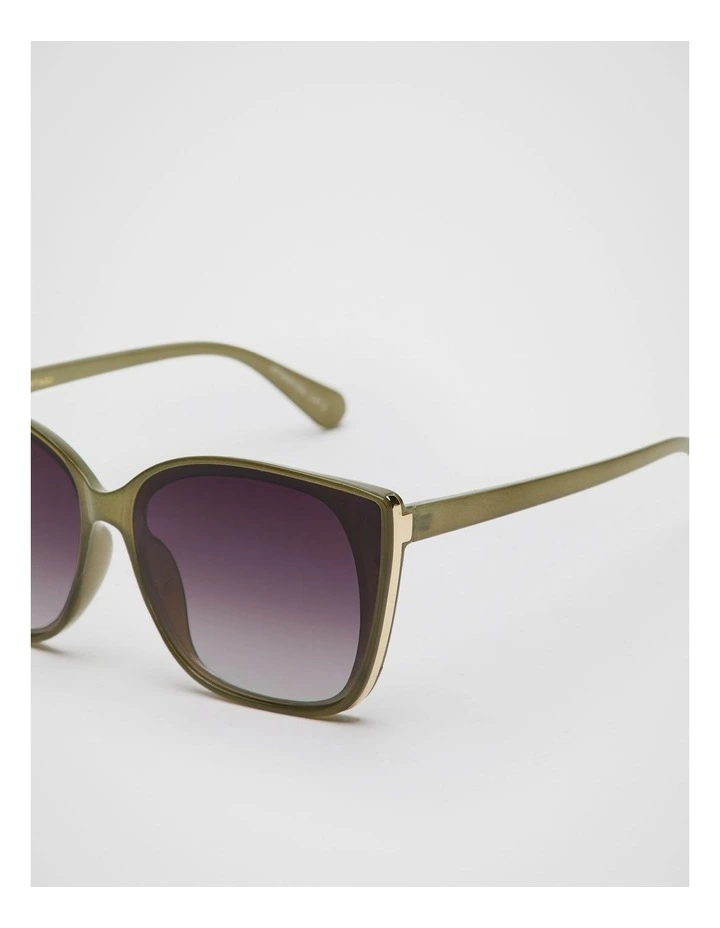 Hannah D Frame Sunglasses in Rainforest image 3