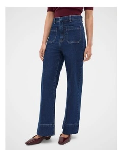 Core Wide Leg Pocket Jean in Neptune Wash