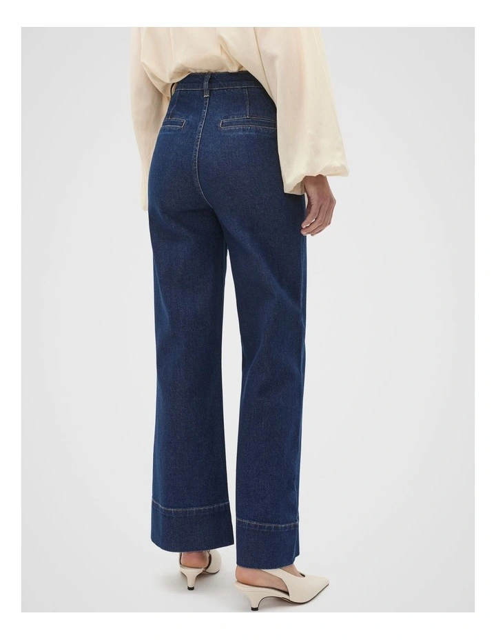 Core Wide Leg Pocket Jean in Neptune Wash image 2