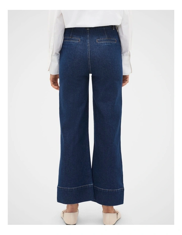 Core Wide Leg Pocket Jean in Neptune Wash image 3