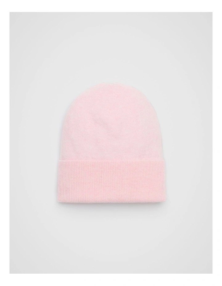 Cashmere Beanie in Rose Petal Marle image 1