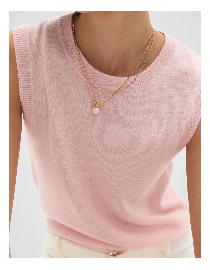 Sphere Pendant Necklace in Pearl image 2
