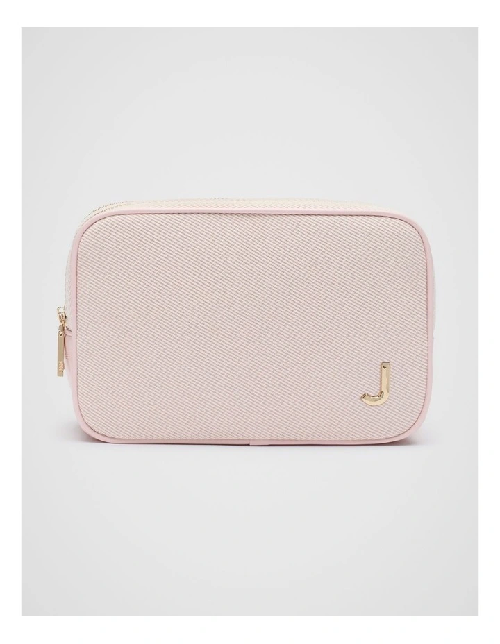 Initials Rose Petal Up Make Bag in J image 1