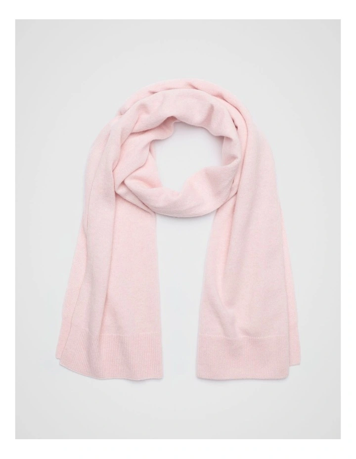 Cashmere Scarf in Rose Petal Marle image 1