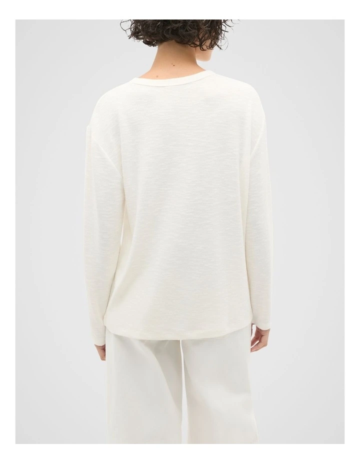 Supersoft Long Sleeve Top in Cloud Cream image 2