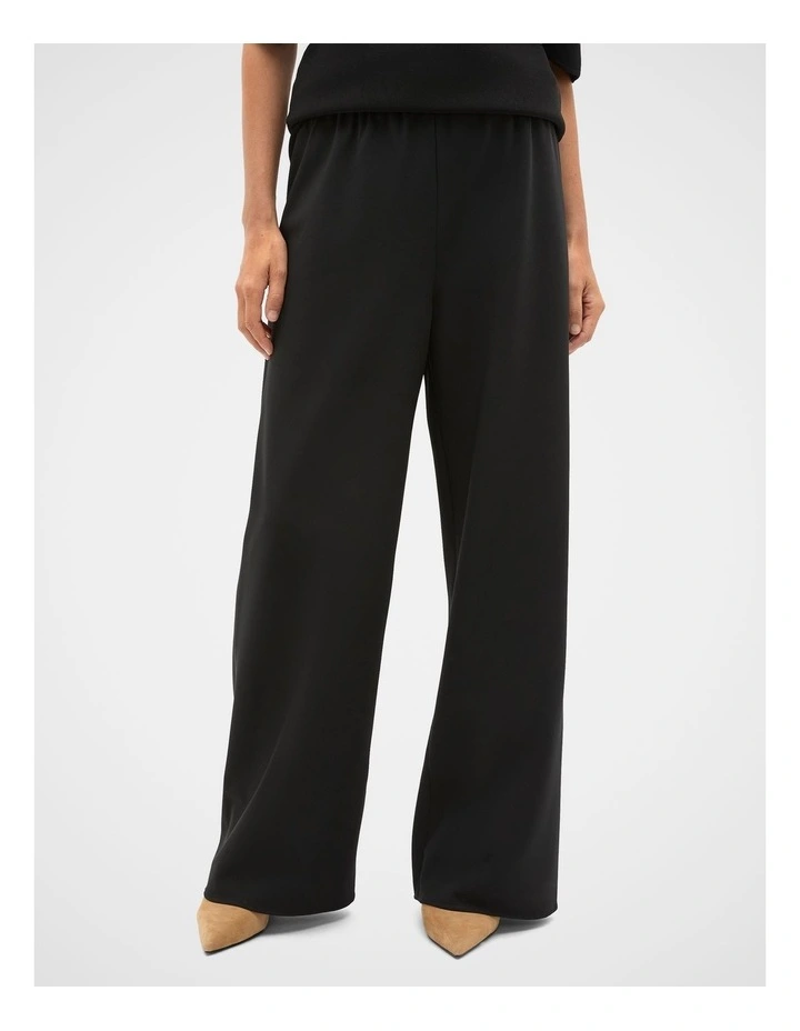 Easy Wide Leg Pant in Black image 1