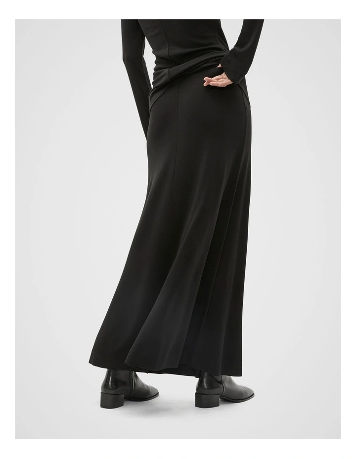 Micro Jersey Skirt in Black image 2