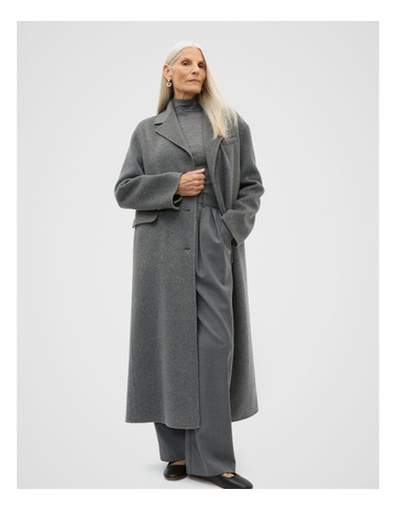 Her lip to ♡ Bruxelles Wool Brend Coat HER LIP TO Bruxelles Wool-Blend Coat gray 1234207063 | eBay