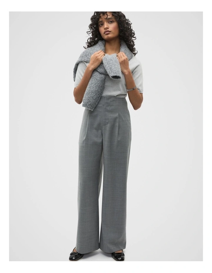 Lurex Knit Tee in Silver Lurex image 3