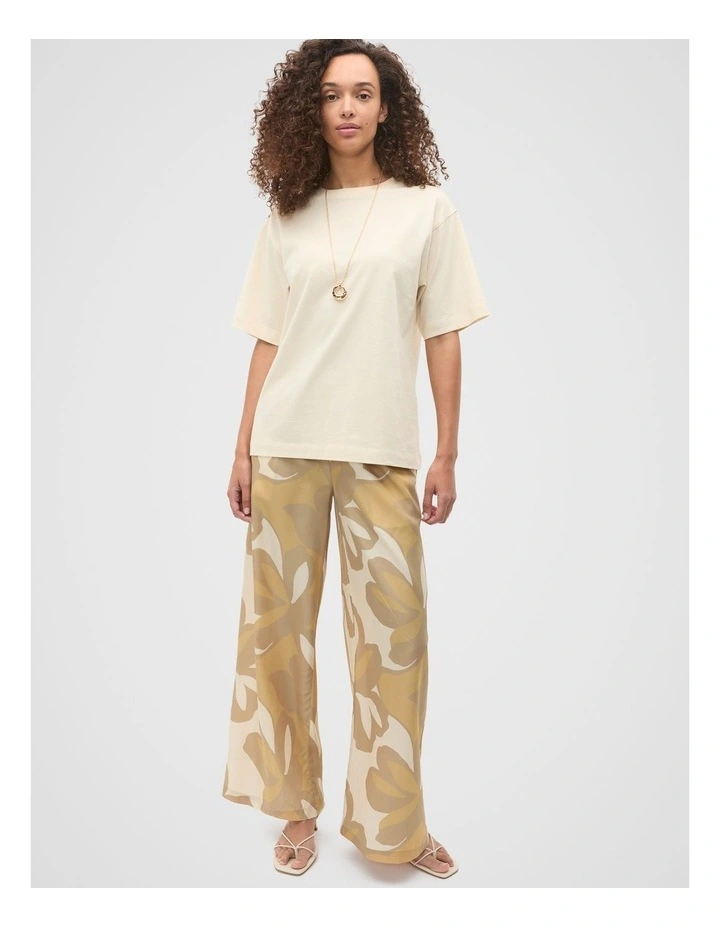 Oversized Longline Tee in Tofu image 6