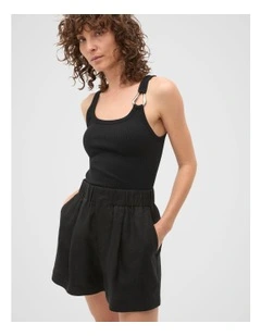 Hardware Detail Tank in Black