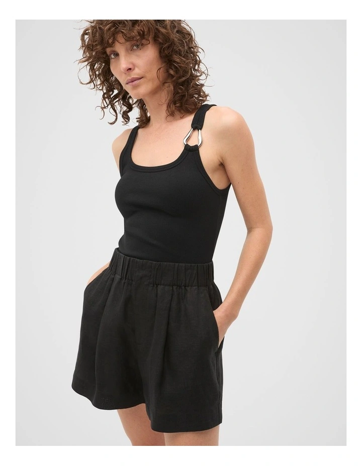 Hardware Detail Tank in Black image 1