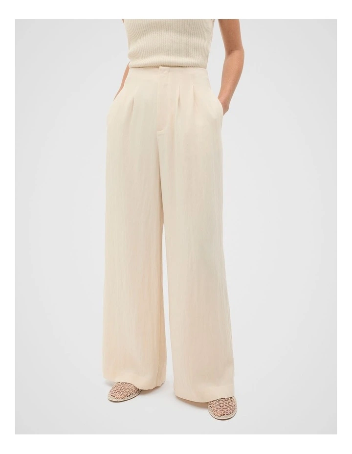 Relaxed High Waist Pant in Tofu image 1