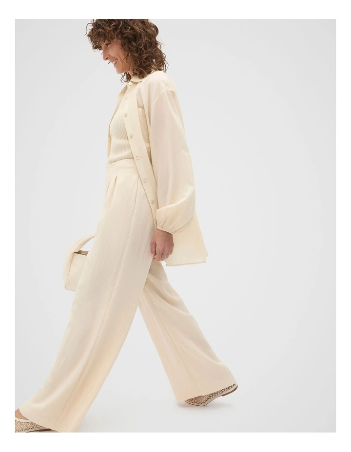 Relaxed High Waist Pant in Tofu image 3