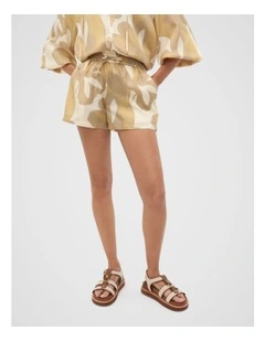 Satin Printed Short in Multi