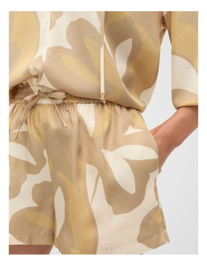 Satin Printed Short in Multi image 4