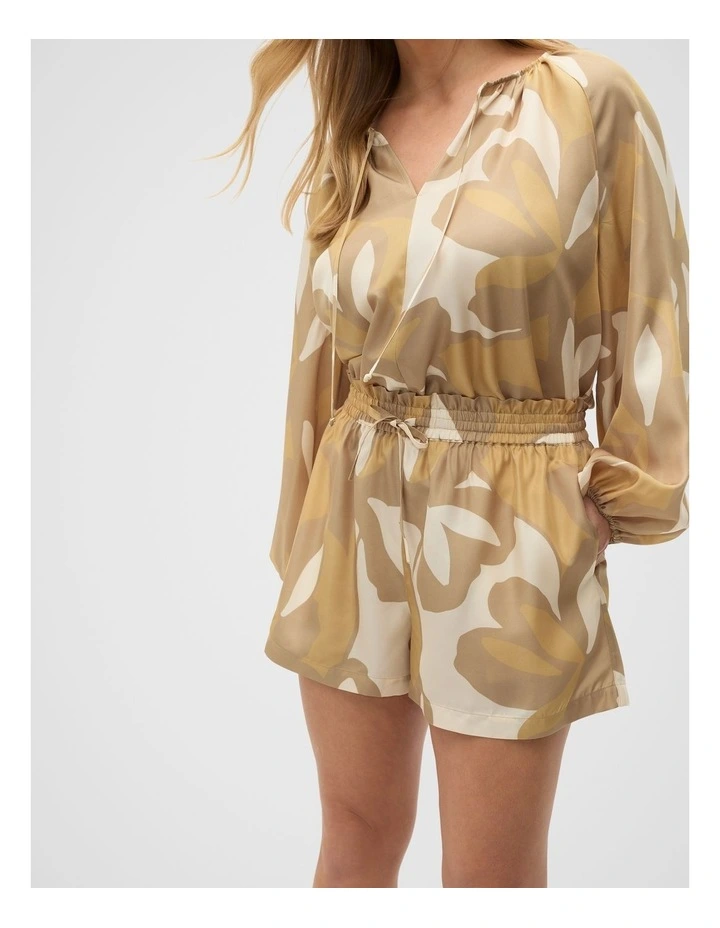 Satin Printed Short in Multi image 5