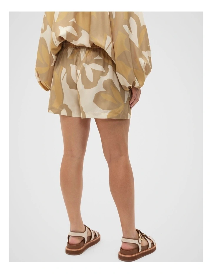 Satin Printed Short in Multi image 6