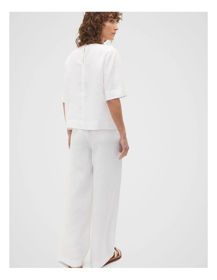 Core Linen Tee in Whisper White image 2