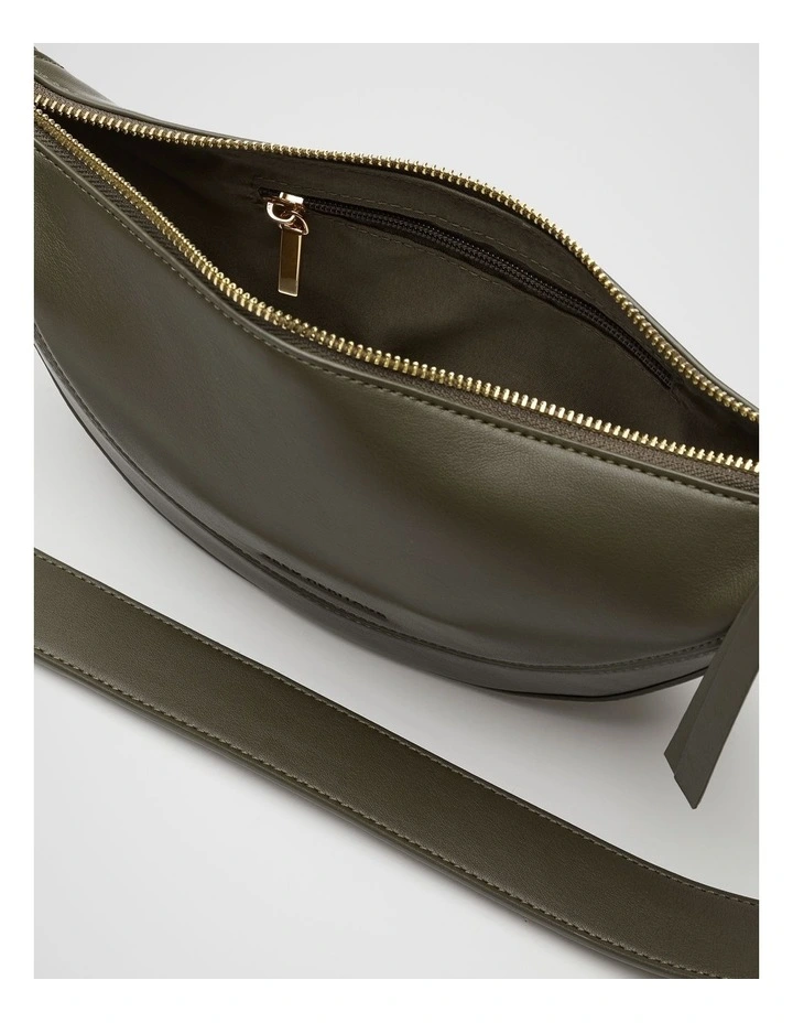 Relaxed Crossbody Bag in Olive Leaf image 4