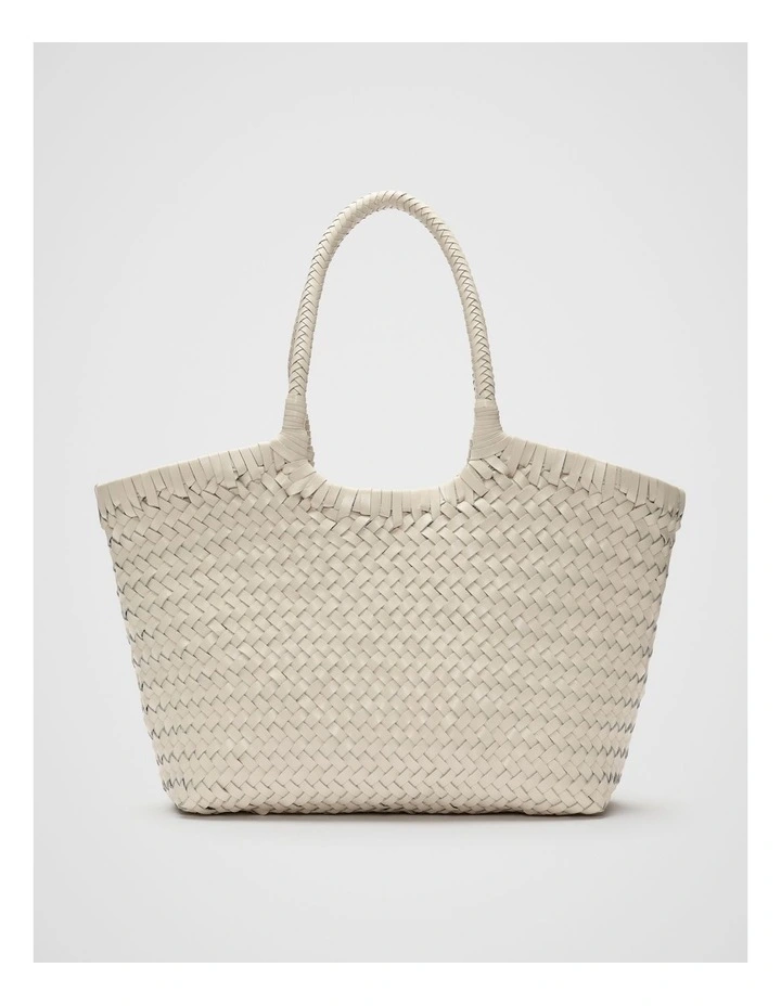 Leather Basket Bag in Tofu image 1