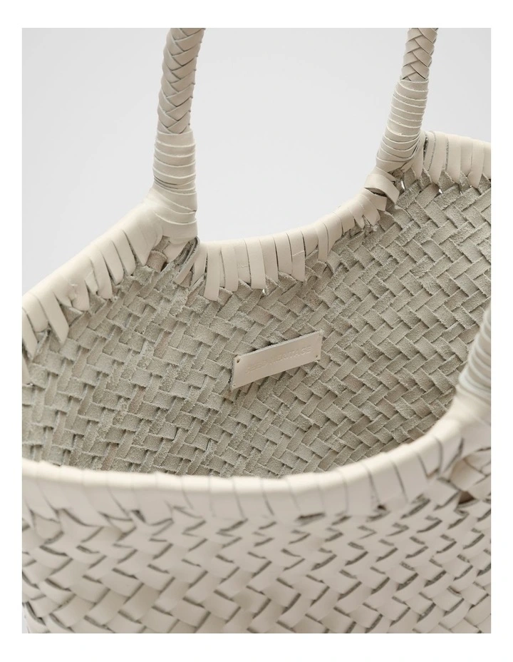 Leather Basket Bag in Tofu image 4