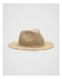 Raffia Fedora in Tofu