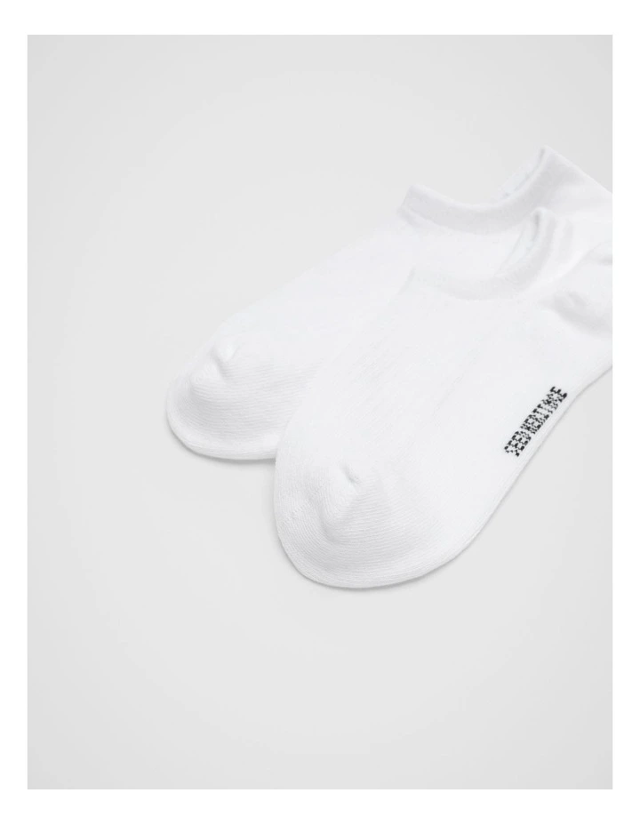 Core Sneaker Sock in White image 2