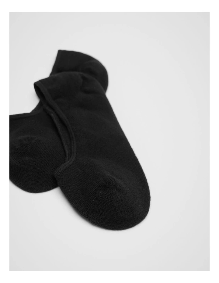 Core No Show Sock in Black image 2