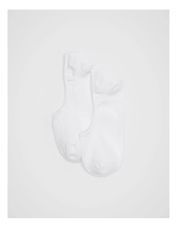 Core No Show Sock in White image 1