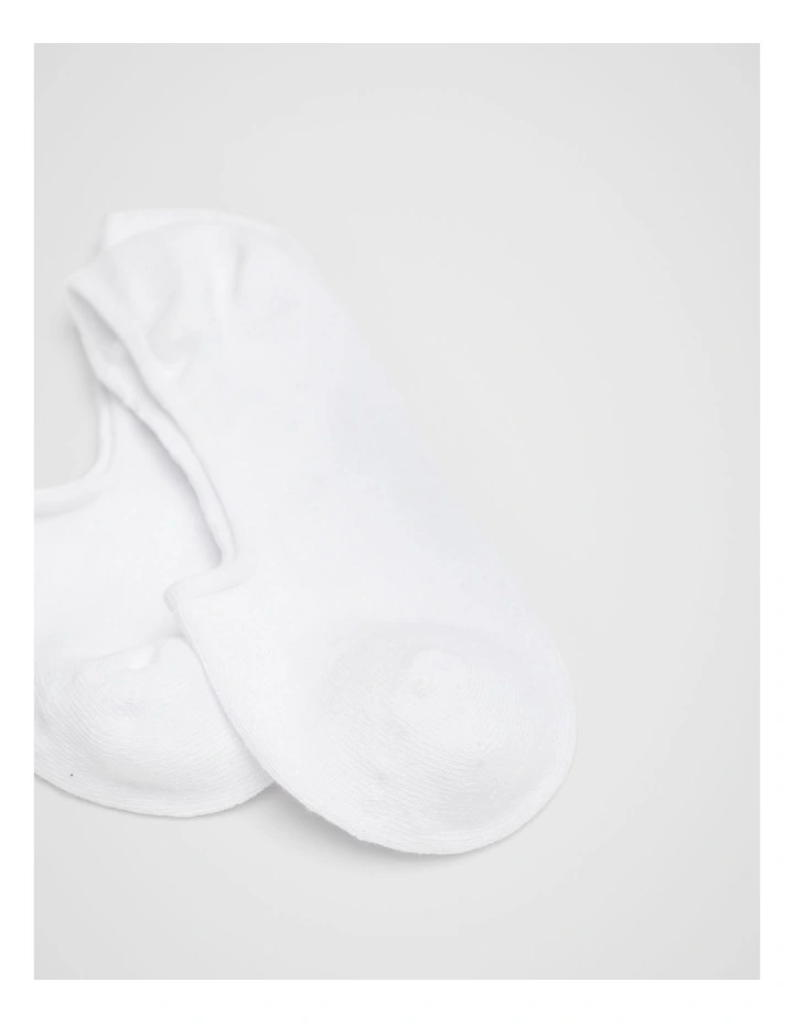 Core No Show Sock in White image 2