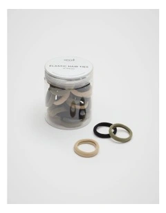Hair Tie Set in Olive Leaf