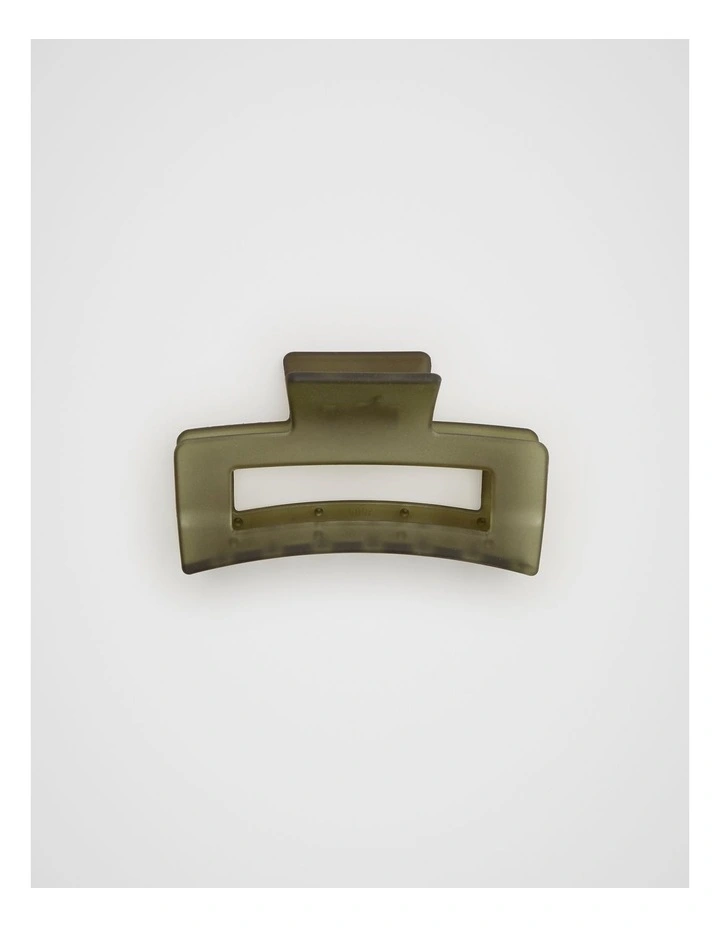 Rectangle Hair Claw in Olive Leaf image 2