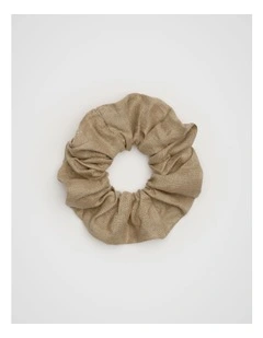 Linen Scrunchie in Rye